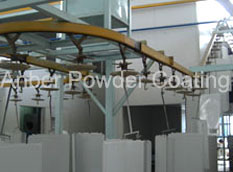 Control housing powder painting line